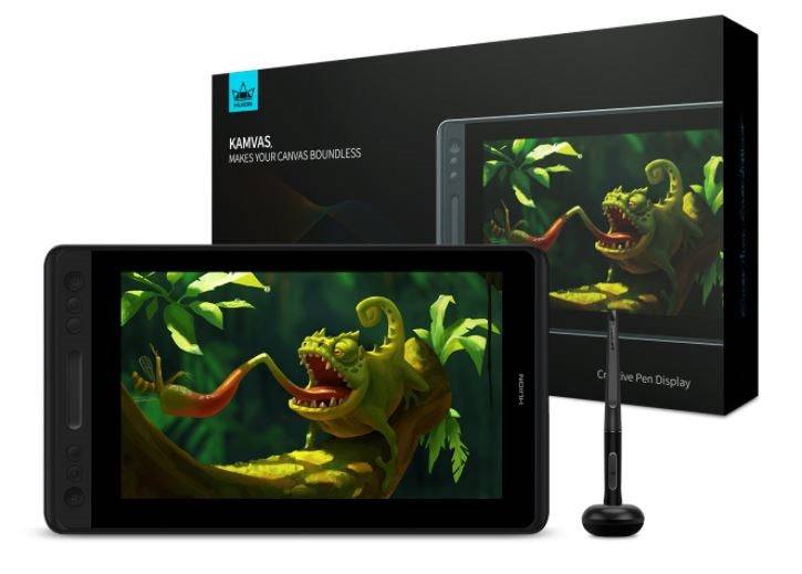 HUION Grafisch Tablet Kamvas Pro 12 Zwart/Zilver 1920 x 1080-0