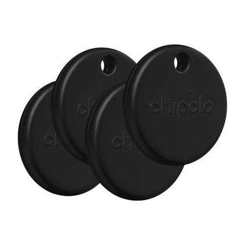 Chipolo POP Tracking Tag 4-Pack Zwart - Compatibel met Apple Find My & Android Find Hub 4er RWS.0000007-0