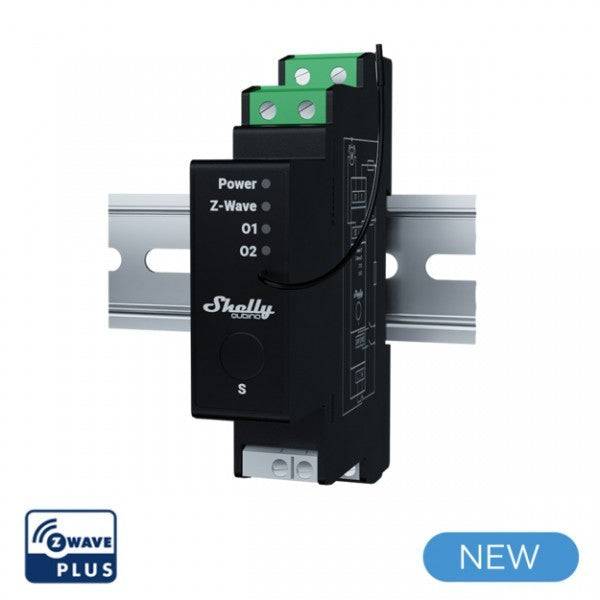Shelly wave pro shutter schakelaar (zwart, z-wave s800) 38002352693293800235269329-1