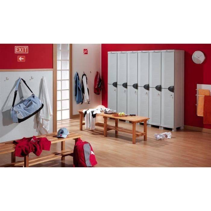 SPACESAVER Hoge Kast met 1 Deur en Planken - B 35 x D 45 x H 184 cm - Binnen/Buiten - Space Saver Serie-3