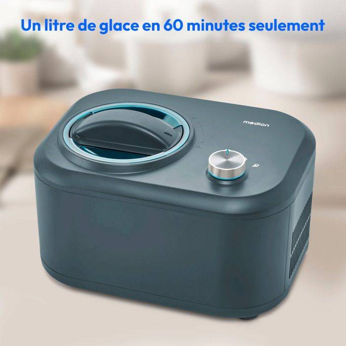 MEDION IJs Maker met Compressor - 1 L Capaciteit - Ideaal voor IJs, Bevroren Yoghurt & Sorbet-2