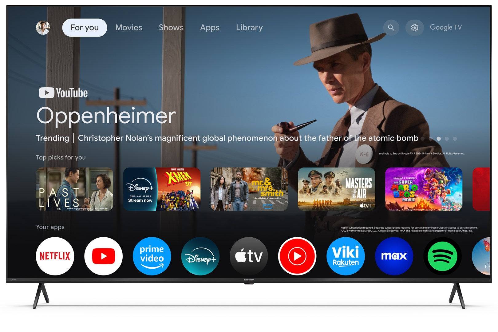 Sharp 65HP5265E 65" 4K Ultra HD Smart TV Wi-Fi Zwart | Model: 65HP5265E-2