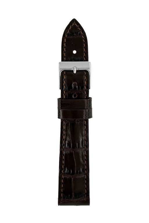 Zeppelin Leren Band Donkerbruin 18 mm | Model 9L2406007C1816-0
