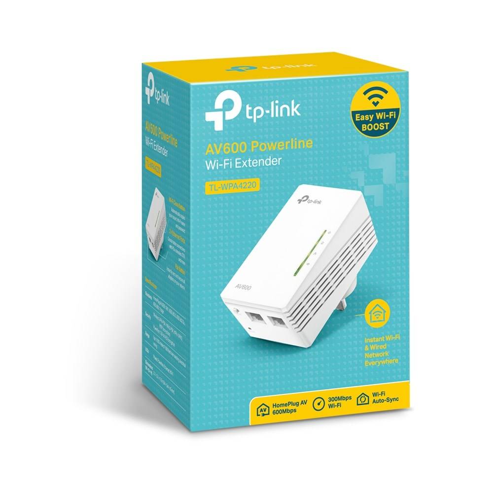 TP-Link Powerline 600 Wi-Fi Powerline Extender TL-WPA4220-4