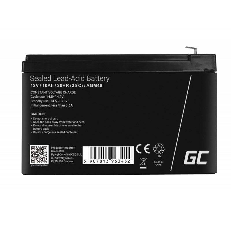 Green Cell AGM48 UPS Accu Sealed Lead Acid 12V 10Ah-3