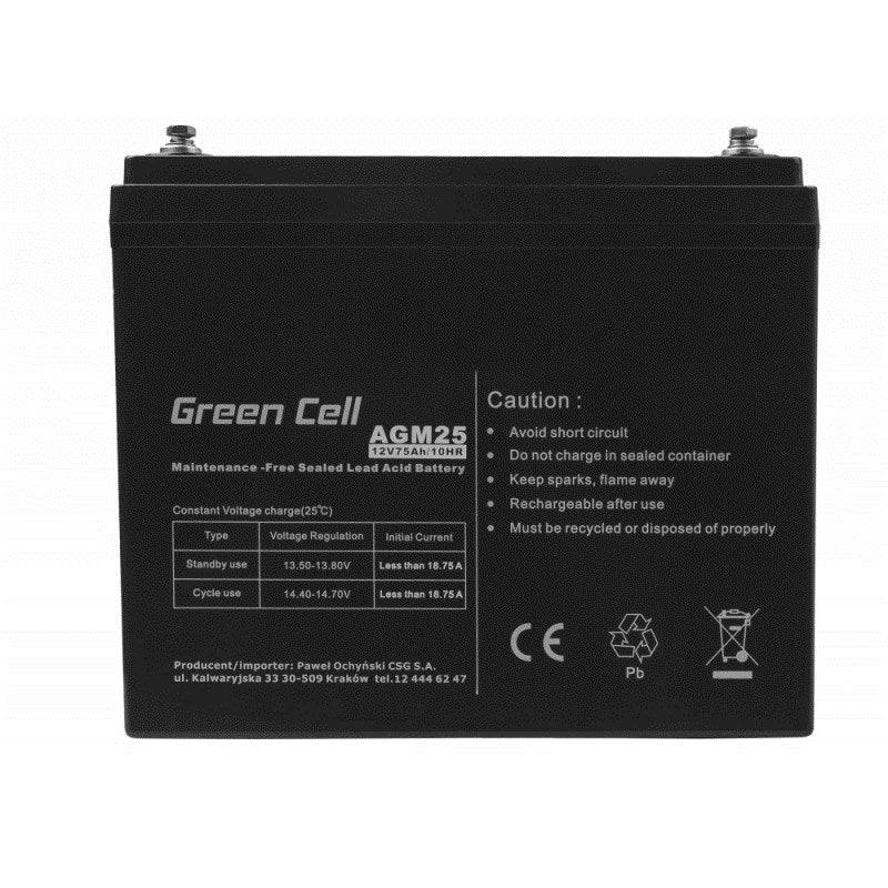 Green Cell AGM25 UPS Accu Sealed Lead Acid (VRLA) 12V 75Ah-3