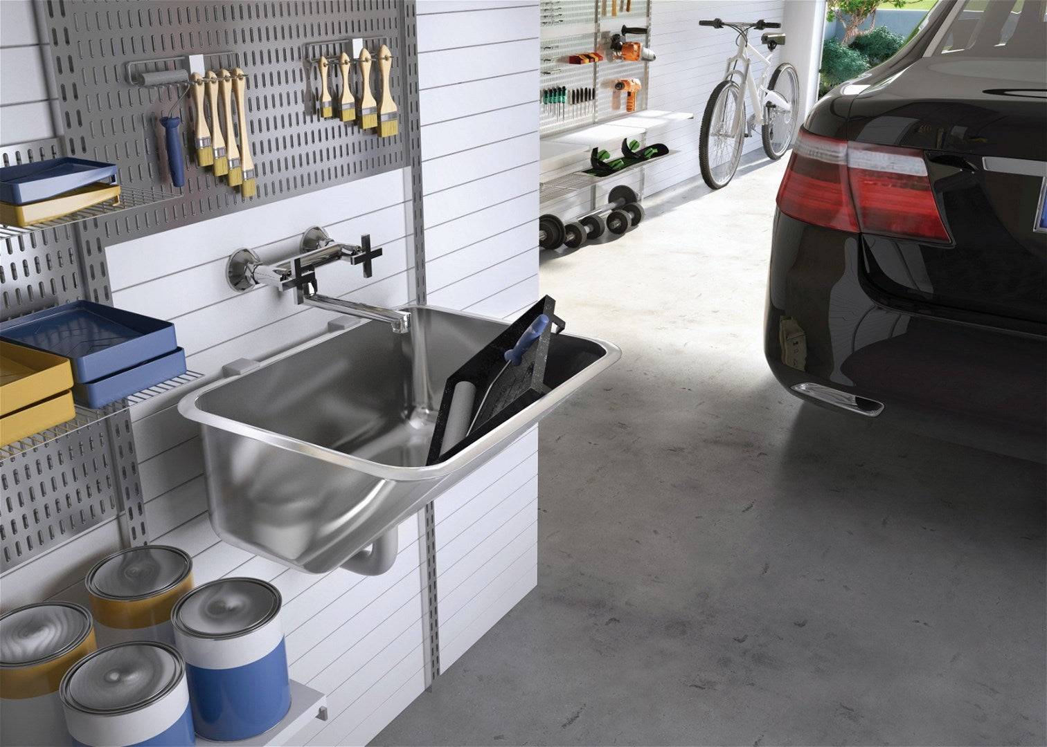 Deante Utility Sink AF047 1 Kom RVS Satijnstaal-4