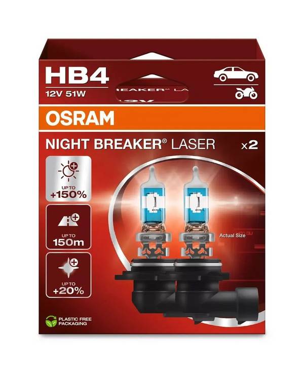 OSRAM Autolamp Set van 2 HB4 38290342