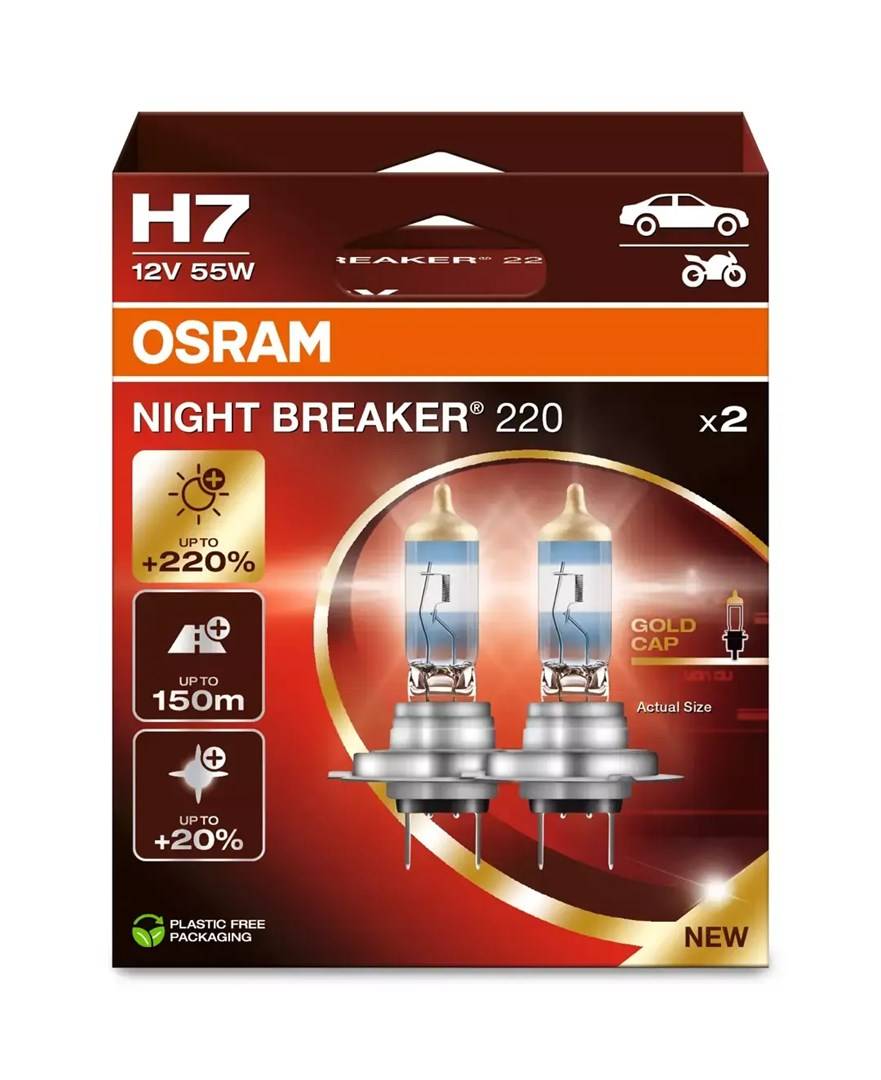 Osram Night Breaker 220 Autolampen H7 12V 55W 2 Stuks-4