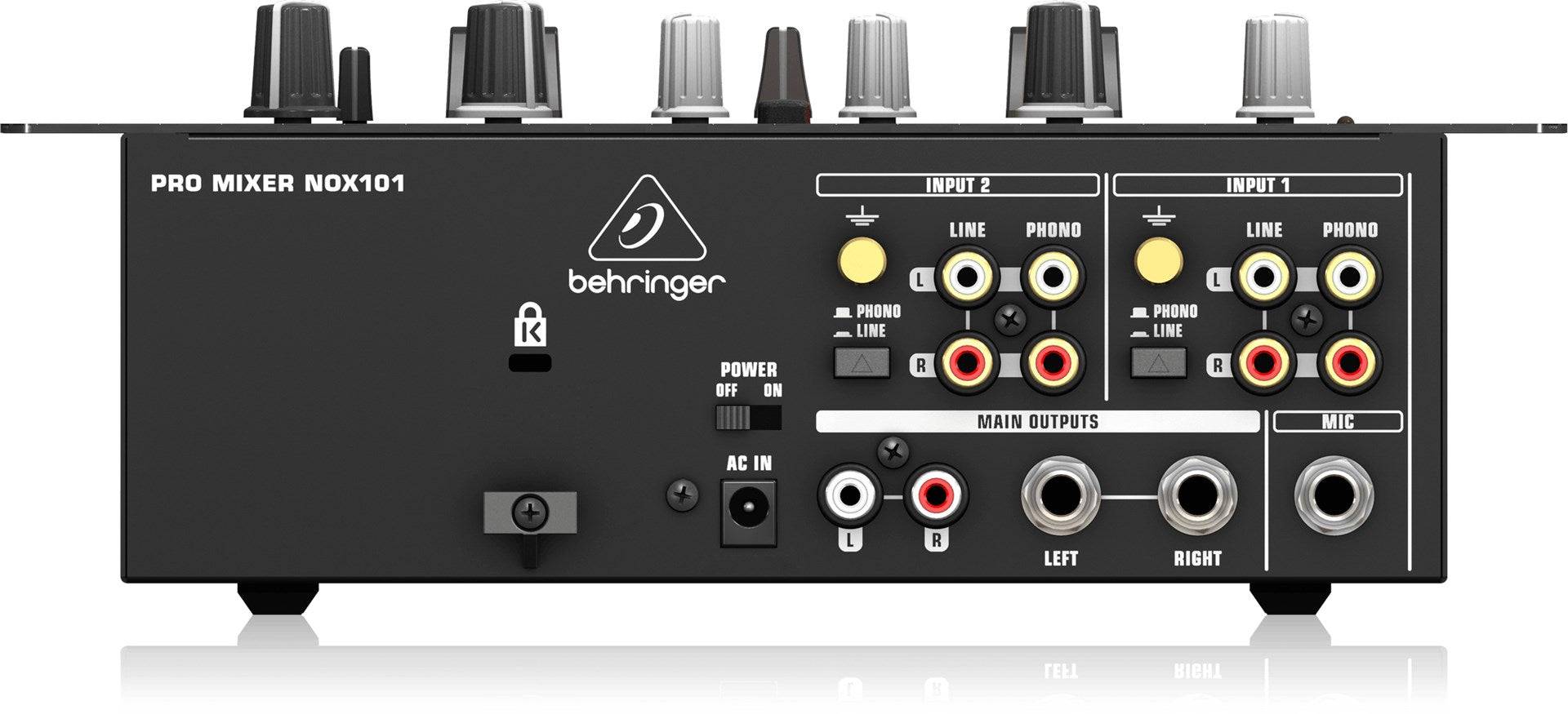 Premium 2-Kanaal DJ-Mixer met VCA-besturing en Ultraglide Crossfader 2-Kanal NOX101-3