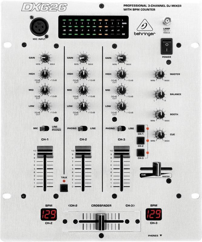 PRO MIXER DX626 Professionele 3-Kanaals DJ-Mixer 3-Kanal-DJ-Mixer 3-Kanal-Design-0