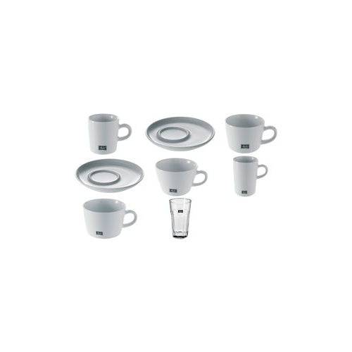 Melitta Koffiekop "M-Cups", wit, 0,2 L, porselein, hoogte: 62 mm, met handvat - 6 stuks-0