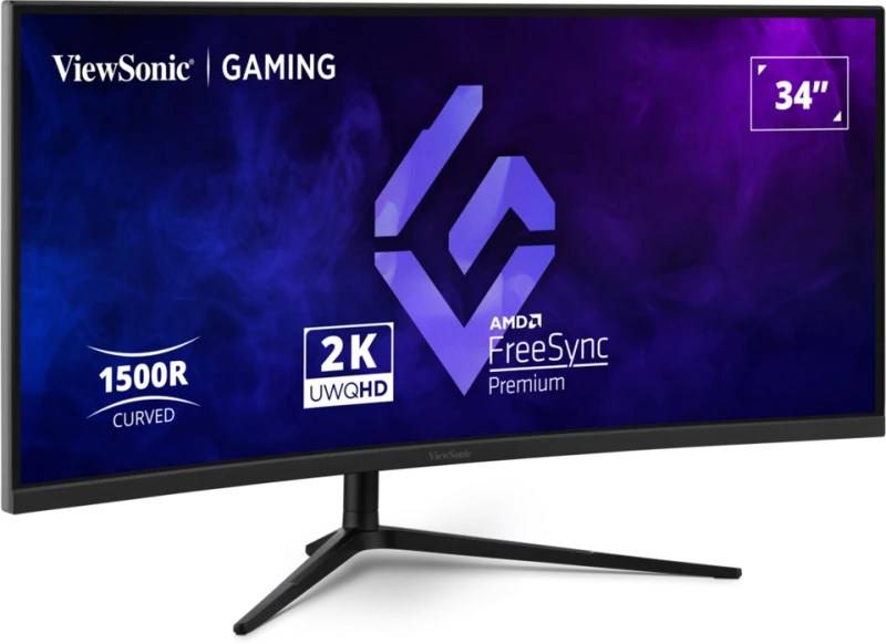 Viewsonic VX3418C-2K Monitor 34" UltraWide Quad HD 3440x1440 Zwart Gaming-0