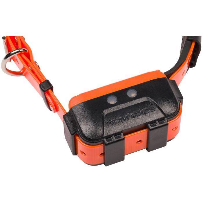 NUM'AXES CANICOM GPS 2 - Alleen Halsband - GPS Tracker - Zwart/Oranje-1
