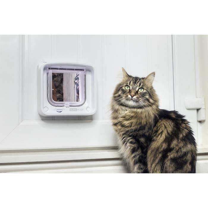 SUREFLAP Kattenluik - Wit - 142 mm x 120 mm (zonder hub)-1