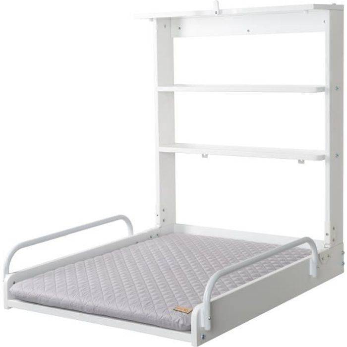ROBA Wandverschoontafel - 66 x 76,5 x 79 cm - Vouwbaar - Wit-0