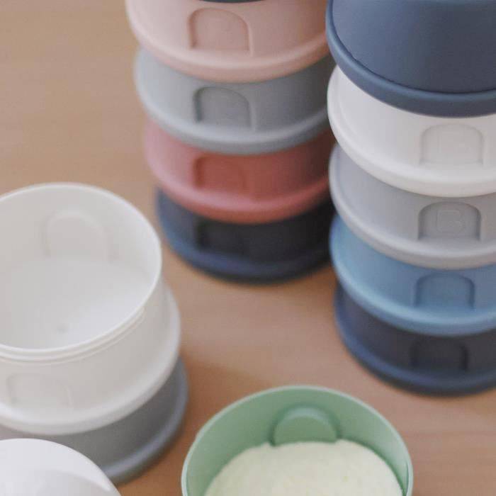 BEABA Doseerbox - 4 Compartimenten - Mineraalgrijs/Blauw-2