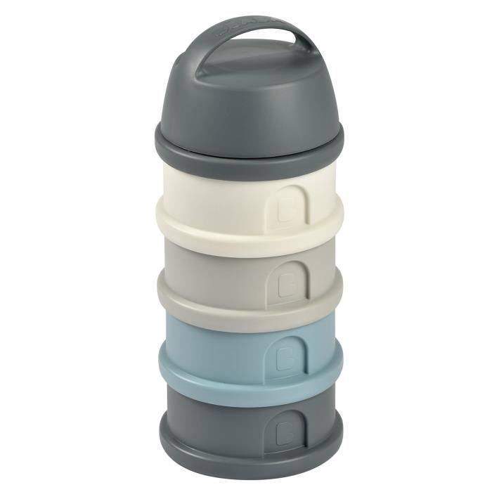 BEABA Doseerbox - 4 Compartimenten - Mineraalgrijs/Blauw-3