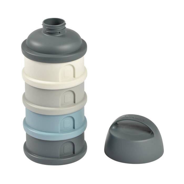 BEABA Doseerbox - 4 Compartimenten - Mineraalgrijs/Blauw-4