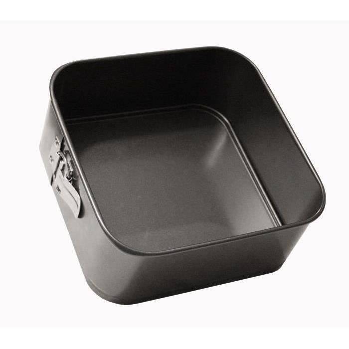 BAUMALU Vierkante Springvorm - 22 x 22 x 7 cm - Koolstofstaal 22x22x7-0