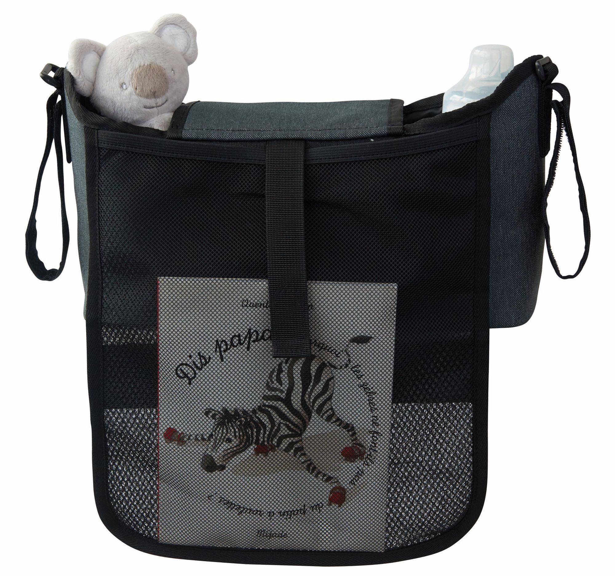 TINEO Kinderwagen Organizer - 20 x 41 x 5,5 cm - Heather Grijs - Universele Pasvorm-3