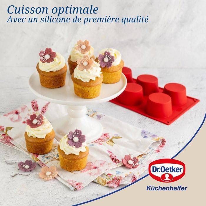 Dr. Oetker Set van 2 Muffinvormen met 6 Holtes - Flexxibel Love - 30 x 18 cm-2
