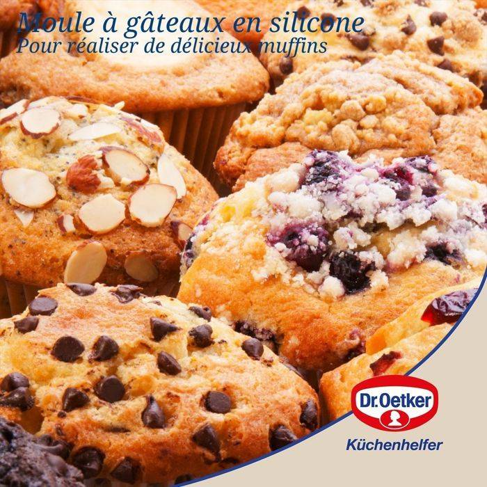 Dr. Oetker Set van 2 Muffinvormen met 6 Holtes - Flexxibel Love - 30 x 18 cm-3