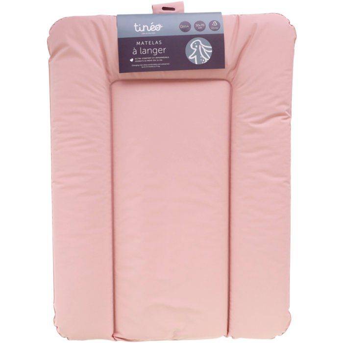 TINEO Verschoonmat - ESSENTIAL - PVC - Poederroze-1