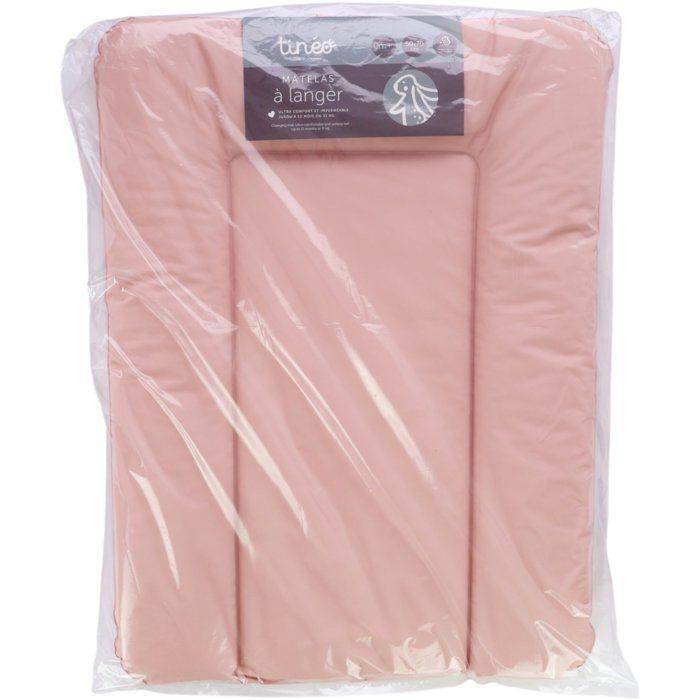 TINEO Verschoonmat - ESSENTIAL - PVC - Poederroze-2