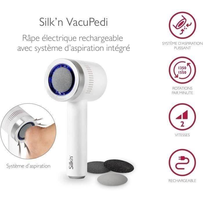 Silk'n Vacupedi Elektrische Eeltverwijderaar met Ingebouwde Zuiging en 2 Vijlenset-1