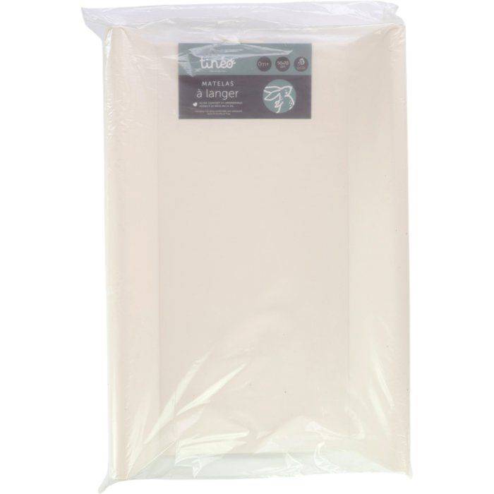 TINEO Verschoonmat - PROFILE - PVC - Ecru - 50x70 cm-2