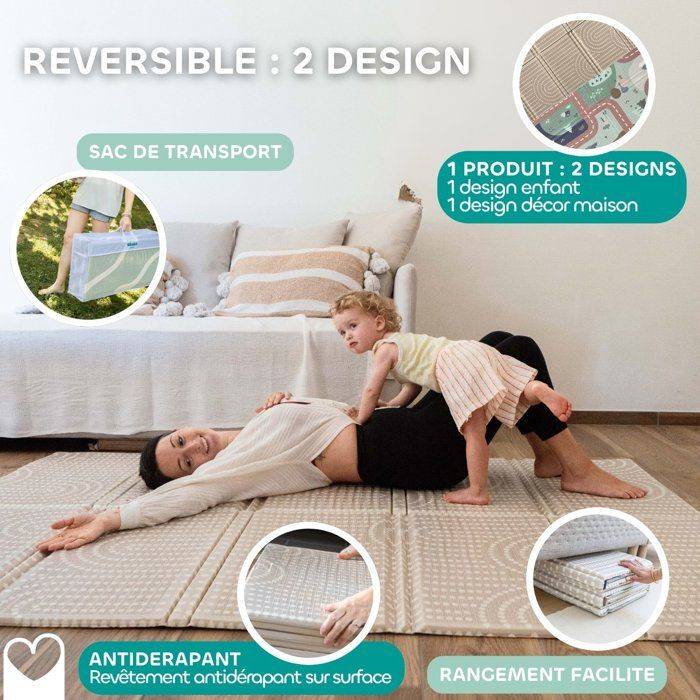 BEABA XXL Activiteitenmat - Play Life - Boog - 200 x 150 cm-4