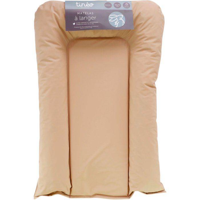 TINEO Verschoonmat - FLAKES - PVC - Hazelnoot-1