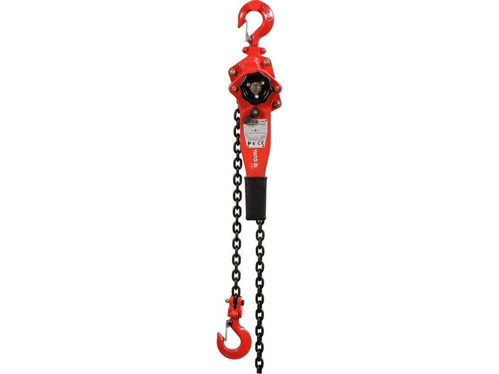 YATO YT-58962 Mechanische Lier 750 kg 1,5 m Rood Handgereedschap-1