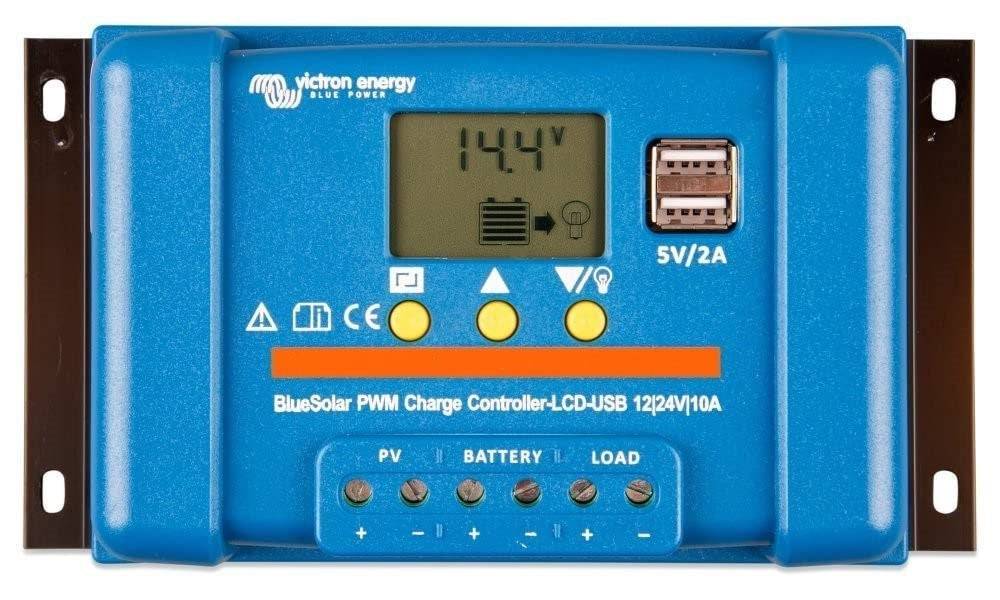 Victron Energy Blue-Solar PWM-LCD&USB Laadregelaar PWM 12 V, 24 V 30 A (SCC010030050)-0