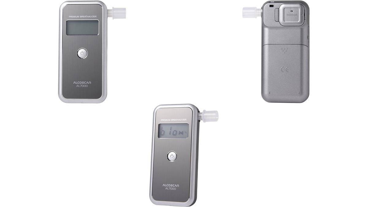 ACE Alcoholtester AL7000 - Zilver - Meetbereik: 0-4 - Vervangbare Sensor, Inclusief Display (107045)-0