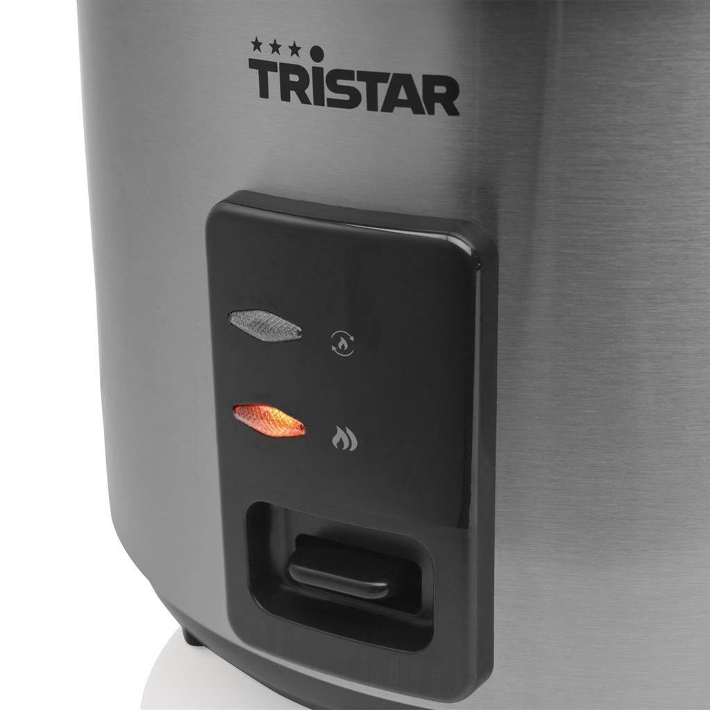 TRISTAR RK-6148 Rijstkoker 1,8 L 700 W Zwart, Zilver Model: RK-6148-2