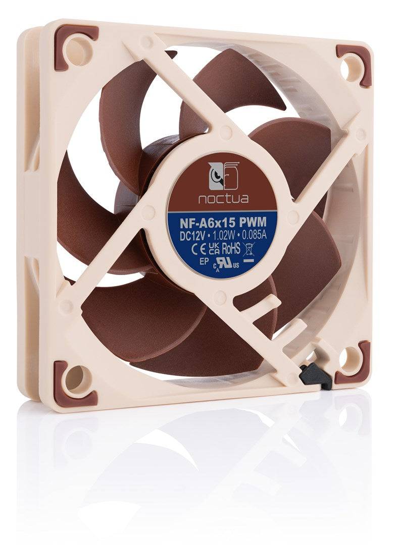 Noctua NF-A6x15 FLX Slim Premium Ventilator, 60x15 mm, Brons, NF-A6x15 PWM-3