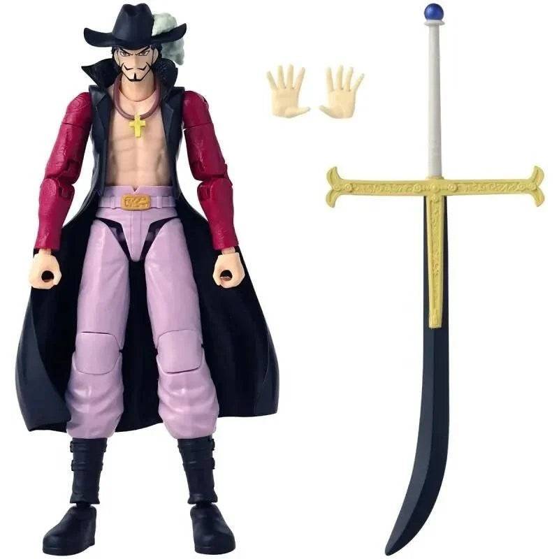 BANDAI Anime Heroes One Piece Dracule Mihawk Verzamelfiguur 17 cm-4