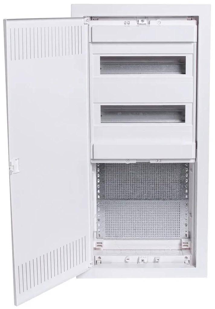 Inbouw Plastic Multimedia Installatiebehuizing - 5 Rijen - IP30 - Wit-0