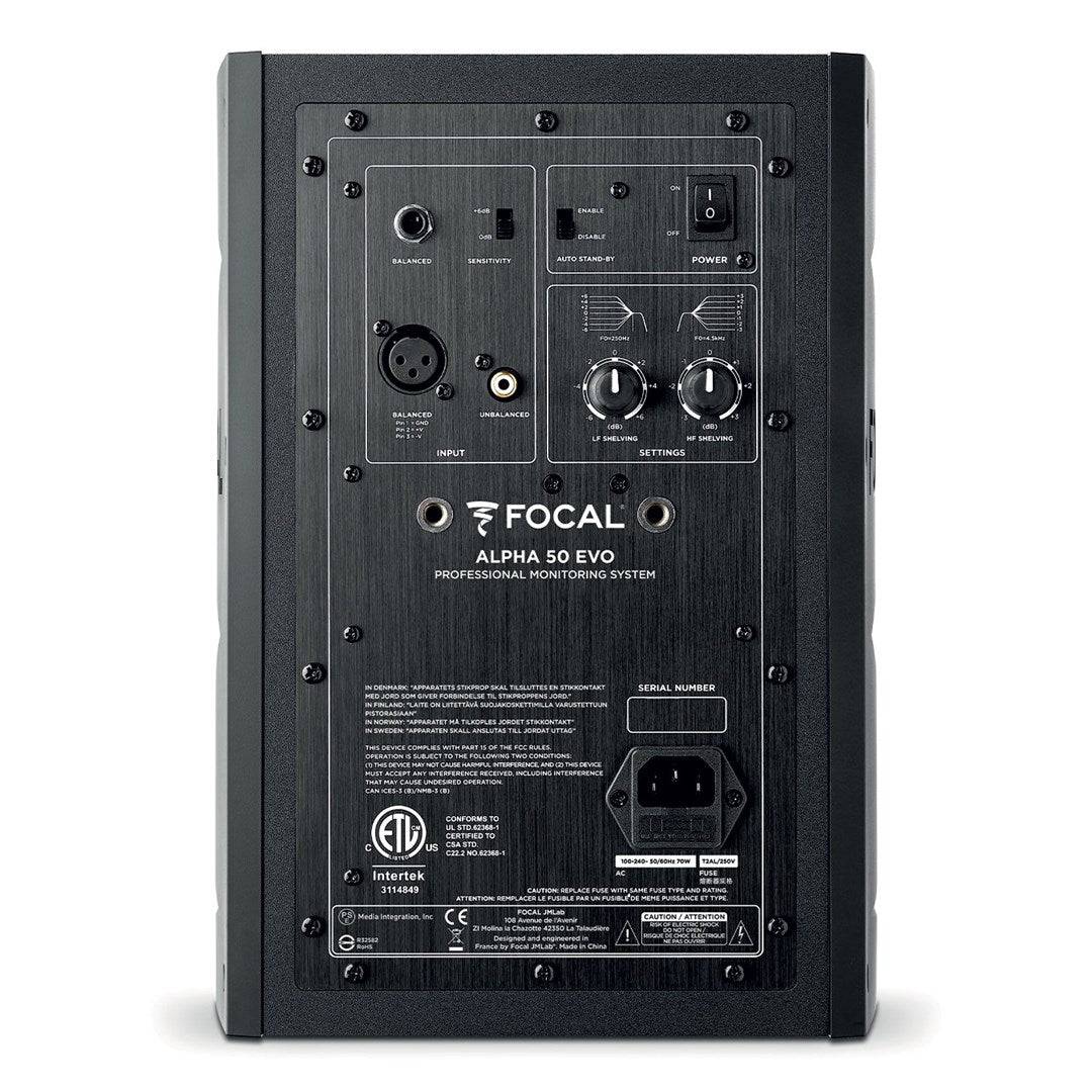 FOCAL Alpha Evo 50 Actieve Studio Monitor 45-22000 Hz 101 dB FOASSFAL501B023-2