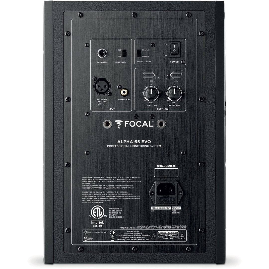 FOCAL Alpha Evo 65 Actieve Studio Monitor 40-22000 Hz 104 dB FOASSFAL651B023-1
