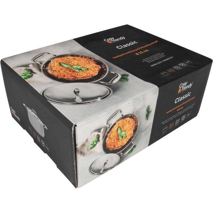 COSY & TRENDY CLASSIC RVS Kookpan - Ø22 cm - 4.18 L - Inductie Geschikt-3