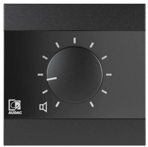 Audac WP200/B Wandvolumecontroller Zwart-1