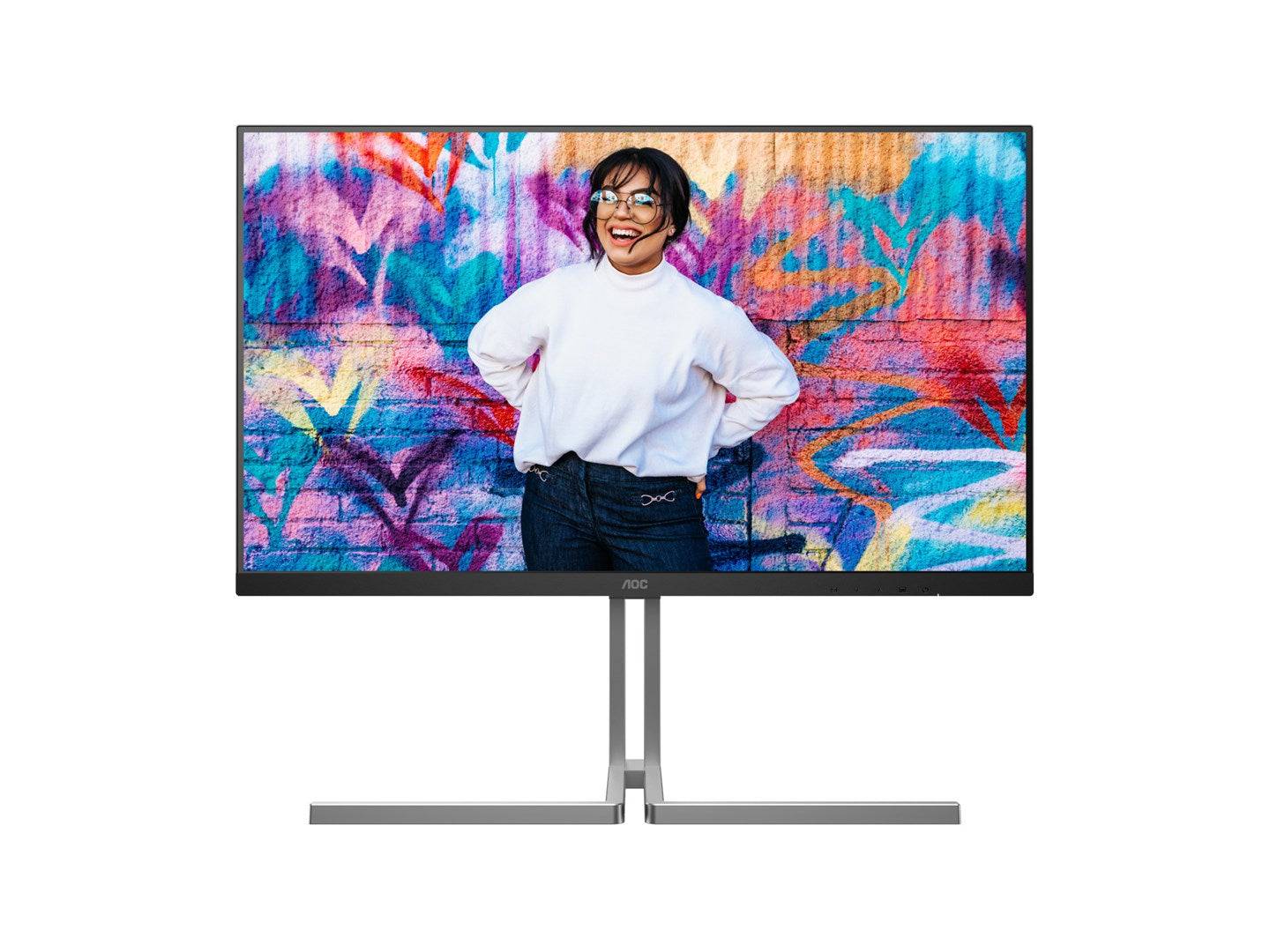 AOC U32U3CV 31.5" Computer Monitor 3840 x 2160 4K Ultra HD LCD Zwart | Model U32U3CV-1
