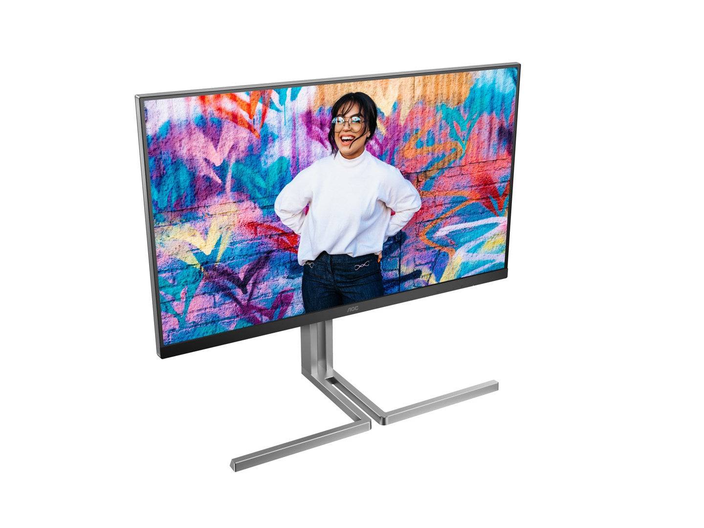AOC U32U3CV 31.5" Computer Monitor 3840 x 2160 4K Ultra HD LCD Zwart | Model U32U3CV-3