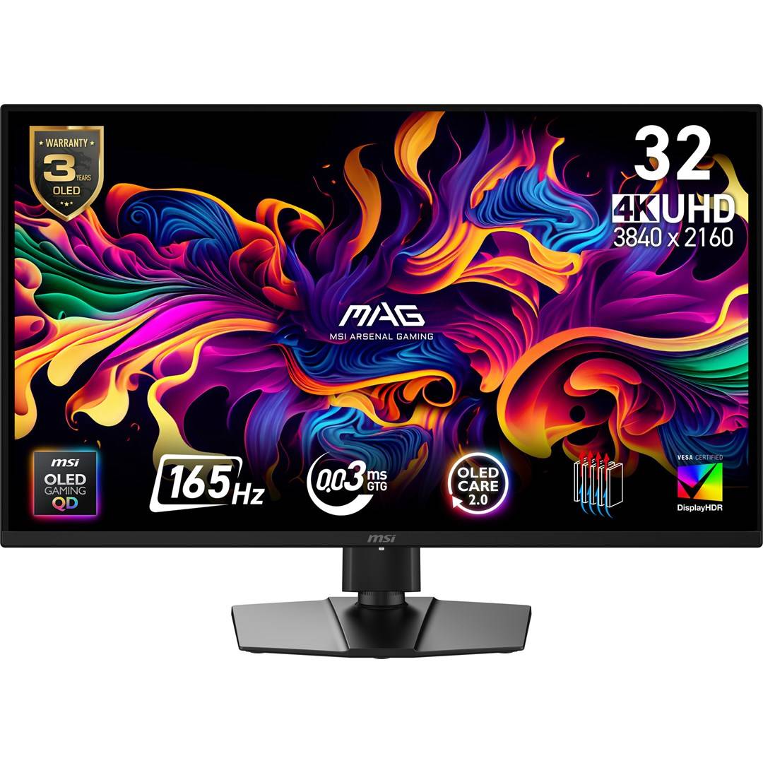 MSI MAG 322UP QD-OLED E16 Monitor 31,5" 4K Ultra HD Zwart 3840 x 2160 pixels Gaming-0