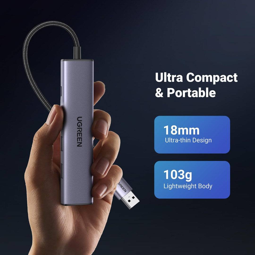 UGREEN Bedrade USB 3.2 Gen 1 Docking Station Grijs | Model: 60554-3