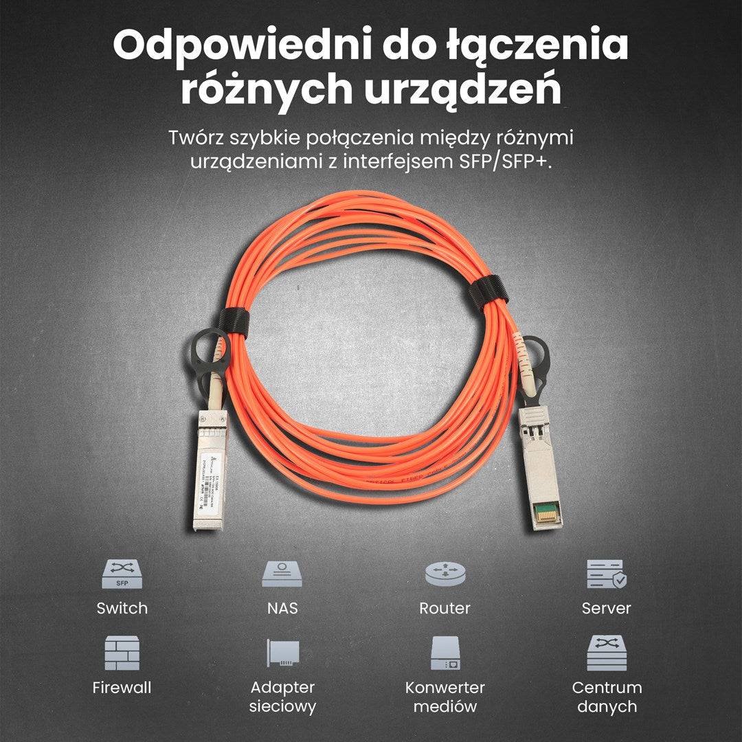 Extralink SFP+ AOC Cable AOC SFP+ 10Gbps 5m-3