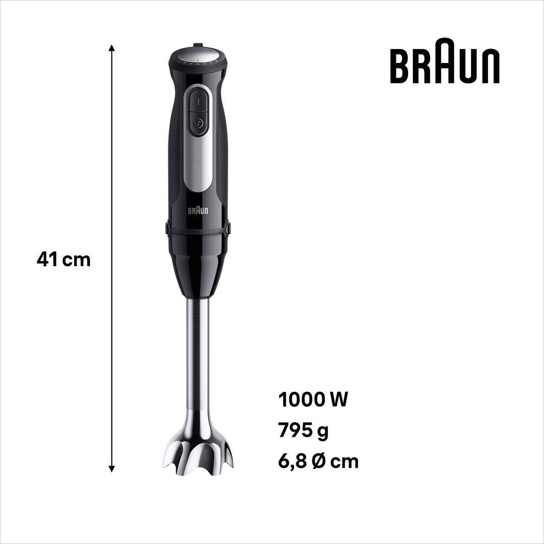 Braun Handblender - RVS Basis - 1000 W - 25 Snelheden - Turbo (0 x 22111504)-1